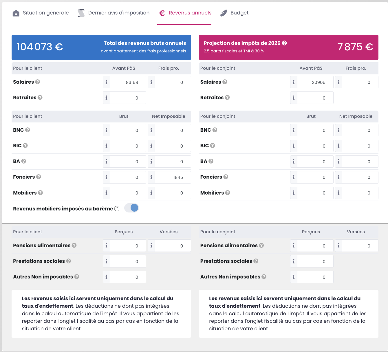 Aperçu du patrimoine immobilier sur WIZIO